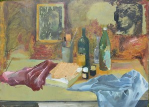 18.	Asztali csendélet a műteremben / Still-life in the table (The studio)           